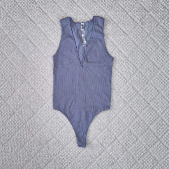 LIKE NEW Out From Under for Urban Outfitters Periwinkle Bodysuit - Picture 1 of 8